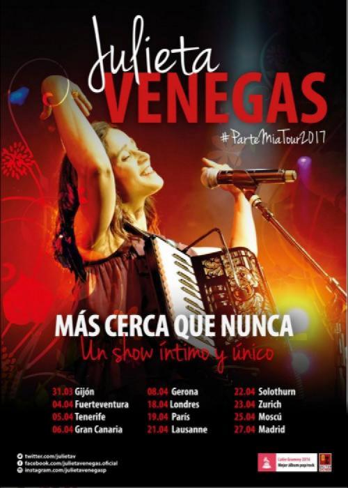 Cartel de Concierto de Julieta Venegas en Girona