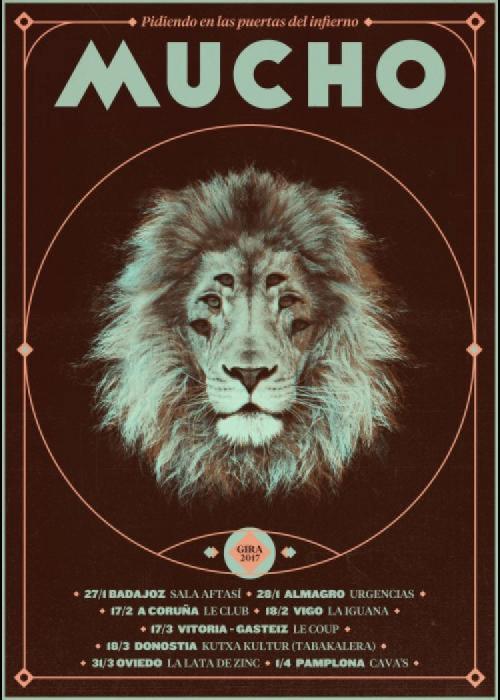 Cartel de Concierto de Mucho en Pamplona