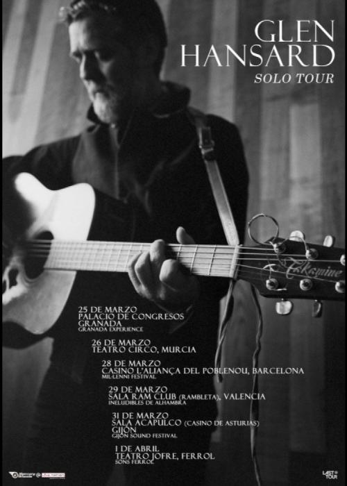 Cartel de Concierto de Glen Hansard en Barcelona