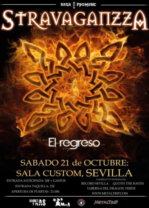 Cartel de Concierto de Stravaganzza en Sevilla