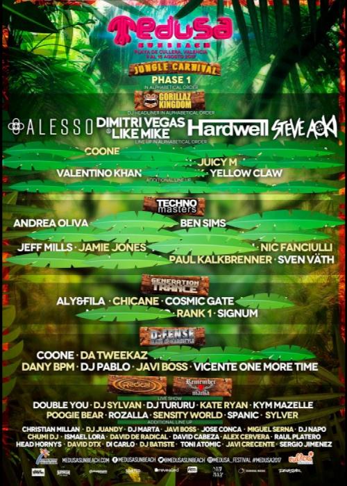 Cartel de Medusa Sunbeach 2017