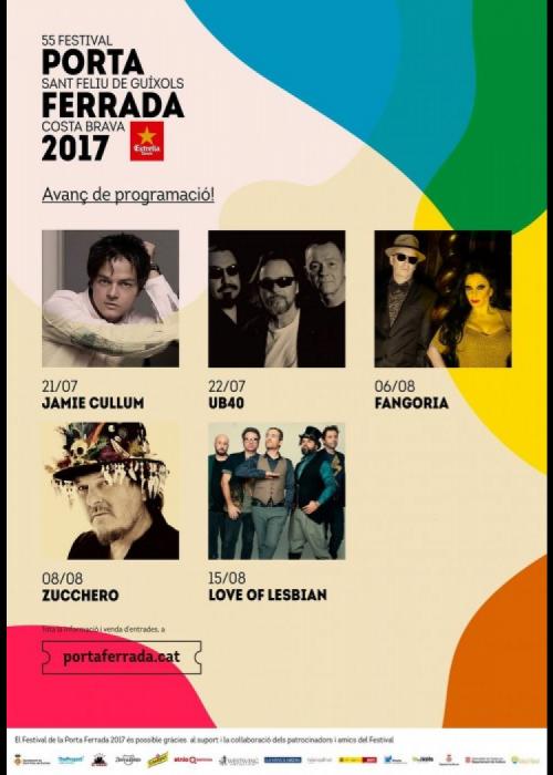Cartel de Concierto de Love of Lesbian en Sant Feliu de Guíxols