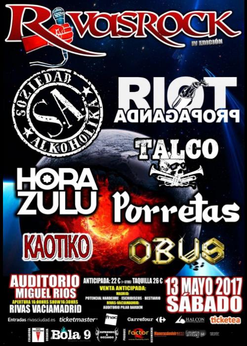 Cartel de Festival Rivas Rock 2017