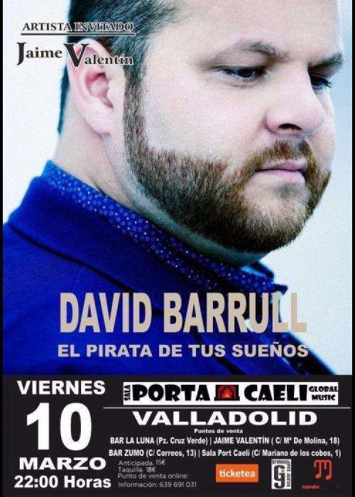 Cartel de Concierto de David Barrull en Valladolid