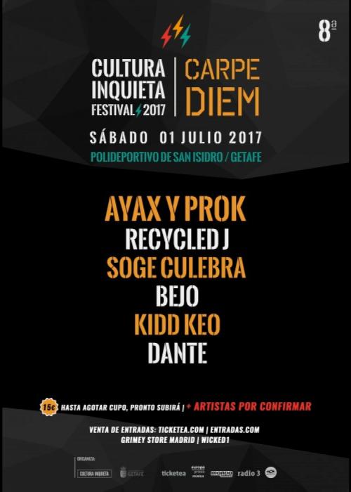 Cartel de Festival Carpe Diem 2017