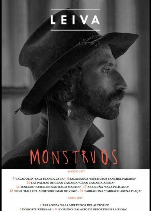 Cartel de Concierto de Leiva en Alcalá de Henares