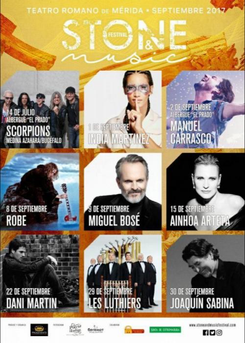 Cartel de Concierto de Joaquín Sabina en Mérida