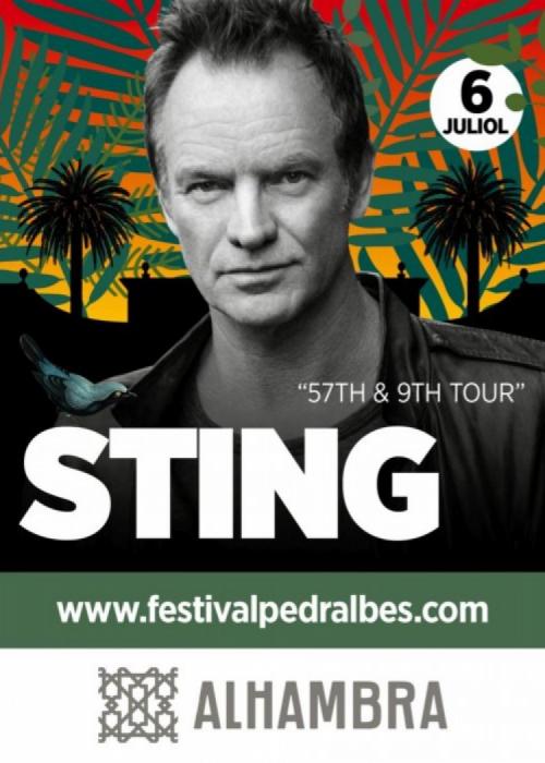 Cartel de Concierto de Sting en Barcelona