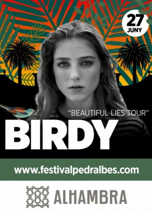 Cartel de Concierto de Birdy en Barcelona