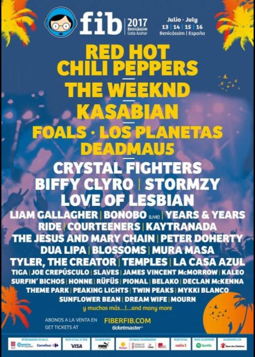 Cartel de FIB Festival Internacional de Benicàssim 2017