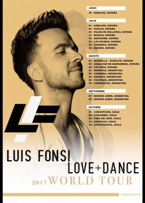 Cartel de Concierto de Luis Fonsi en Salou