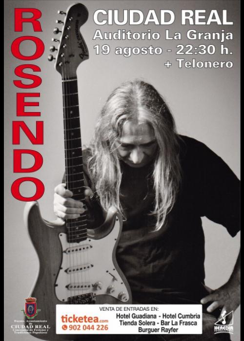 Cartel de Concierto de Rosendo en Ciudad Real