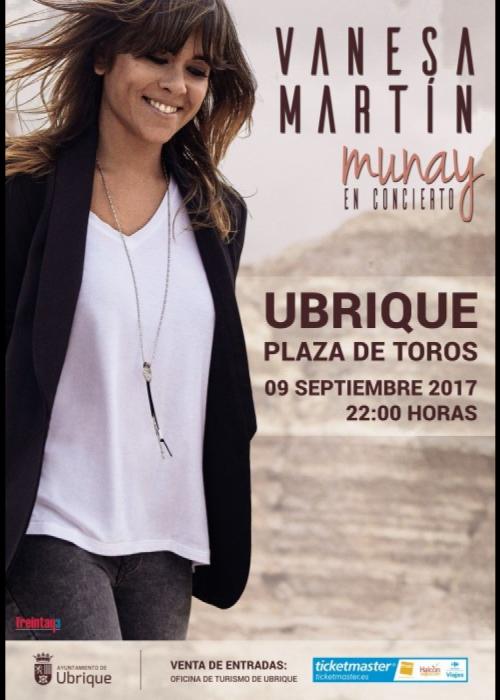 Cartel de Concierto de Vanesa Martín en Ubrique