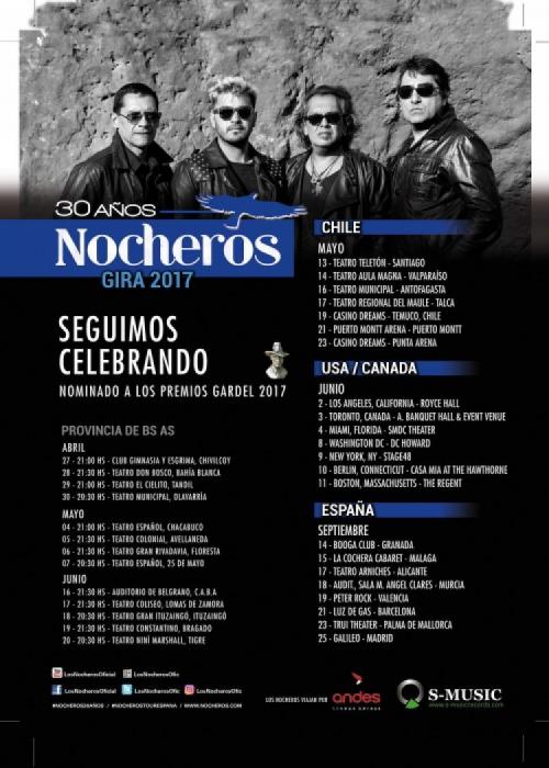 Cartel de Concierto de Los Nocheros en Alicante