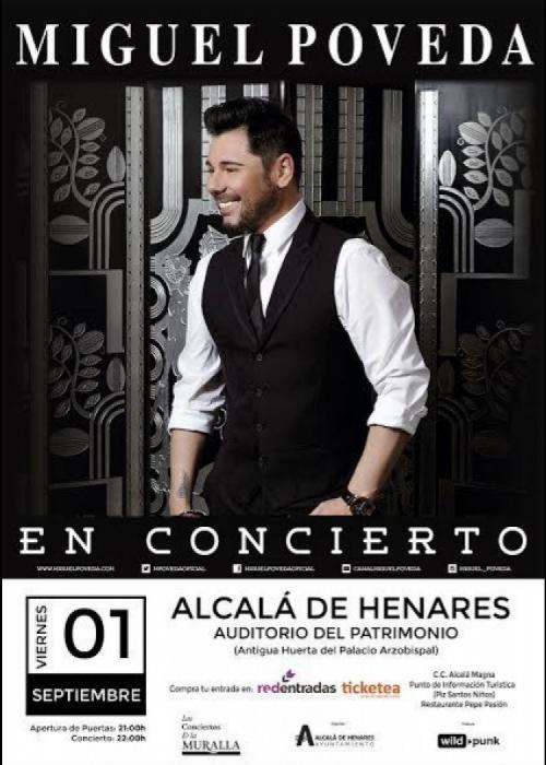 Cartel de Concierto de Miguel Poveda en Alcalá de Henares