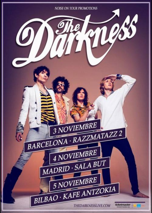 Cartel de Concierto de The Darkness en Bilbao