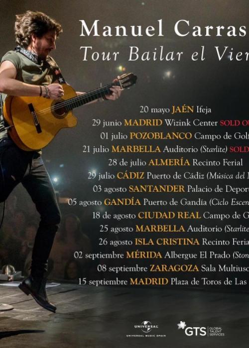 Cartel de Concierto de Manuel Carrasco en Ciudad Real