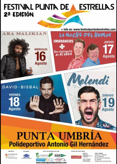 Cartel de Concierto de David Bisbal en Punta Umbría