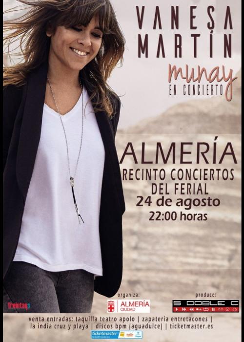 Cartel de Concierto de Vanesa Martín en Almería