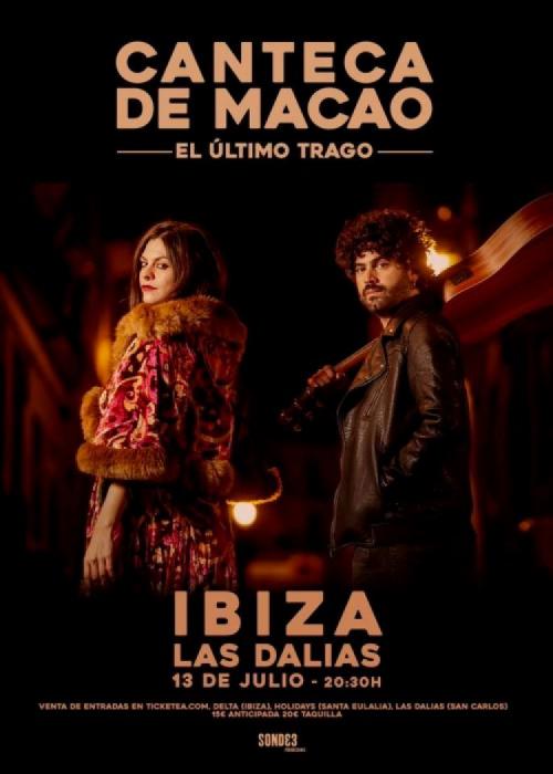 Cartel de Concierto de Canteca de Macao en Ibiza (Eivissa)