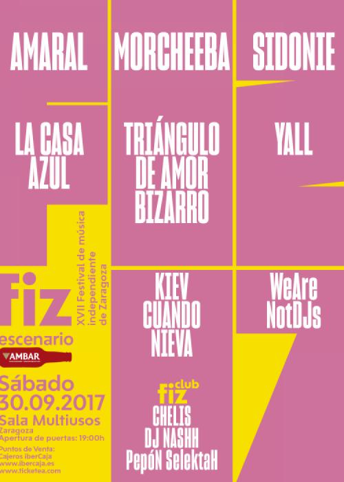 Cartel de FIZ - Festival de Música Independiente de Zaragoza
