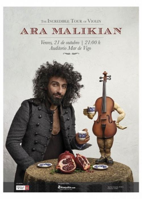 Cartel de Concierto de Ara Malikian en Vigo