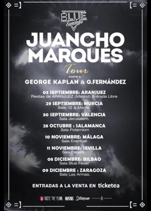 Cartel de Concierto de Juancho Marqués en Zaragoza