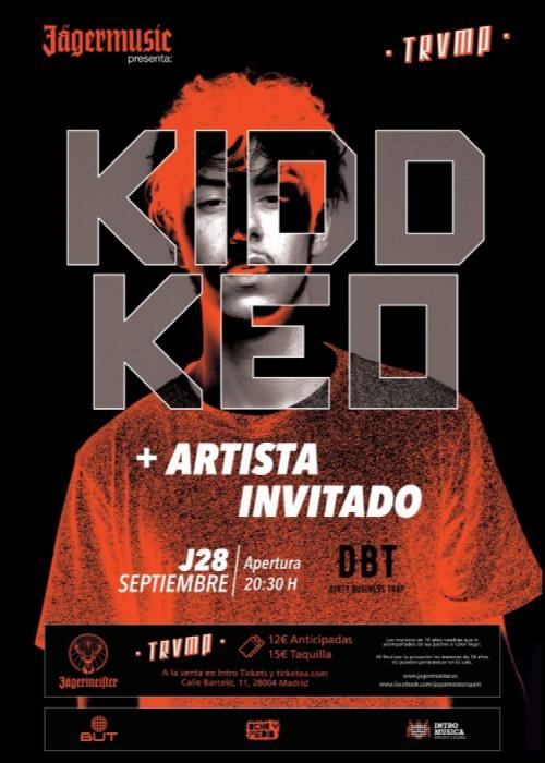 Cartel de Concierto de Kidd Keo en Madrid