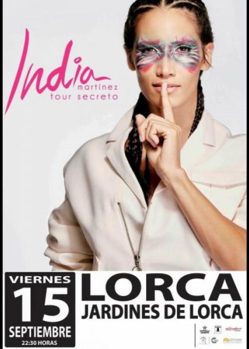 Cartel de Concierto de India Martínez en Lorca