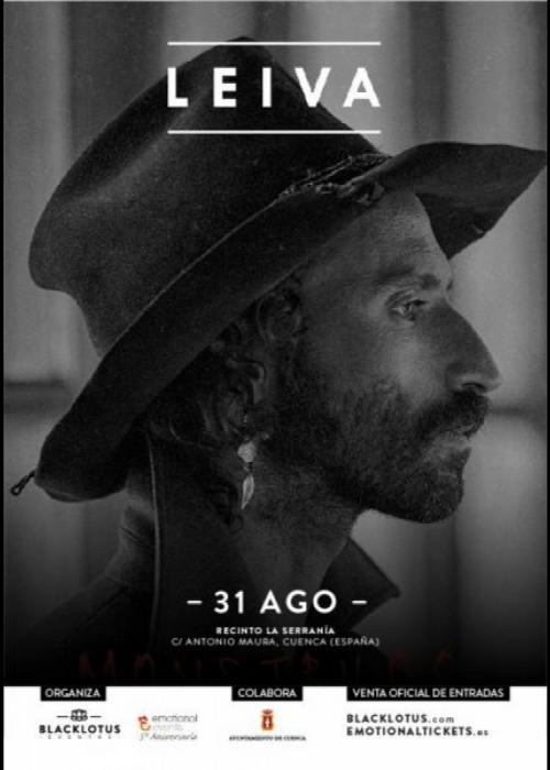 Cartel de Concierto de Leiva en Cuenca