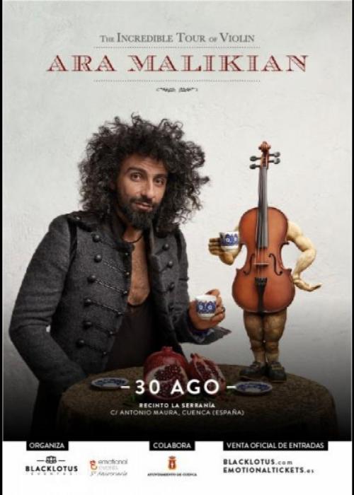 Cartel de Concierto de Ara Malikian en Cuenca