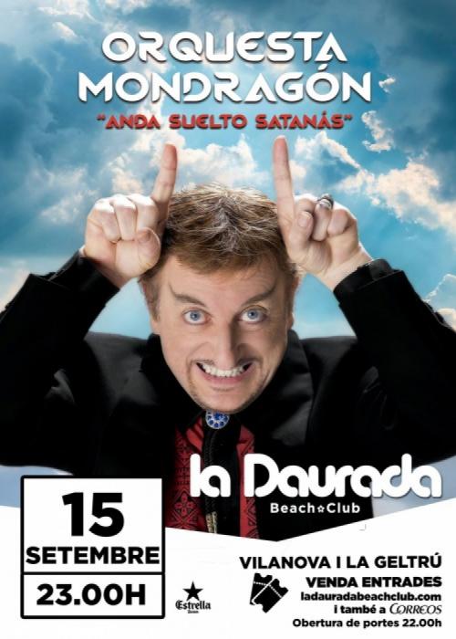 Cartel de Concierto de Orquesta Mondragón en Vilanova i la Geltrú