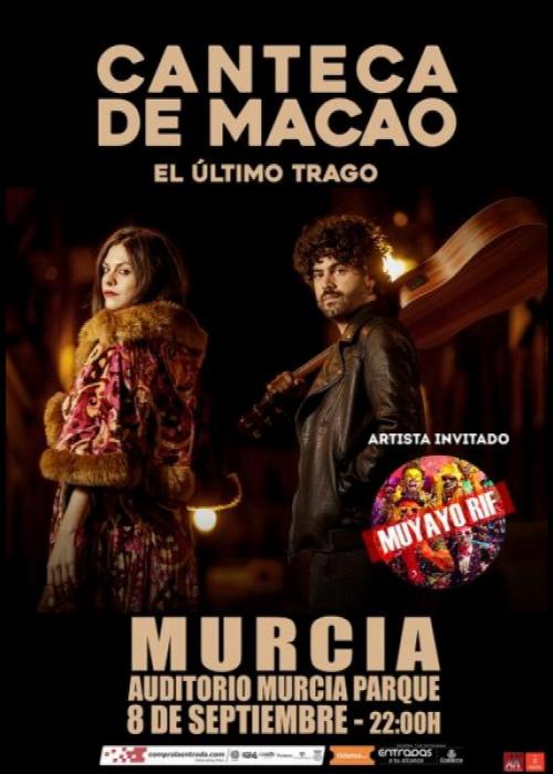 Cartel de Concierto de Canteca de Macao en Murcia