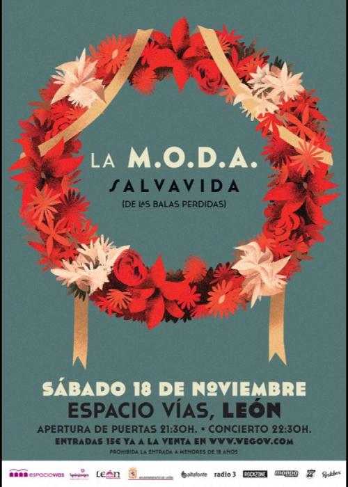 Cartel de Concierto de La M.O.D.A. en León