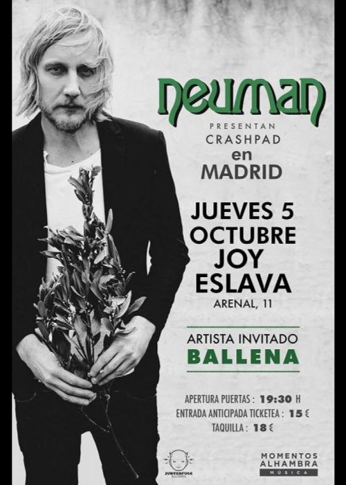 Cartel de Concierto de Neuman en Madrid