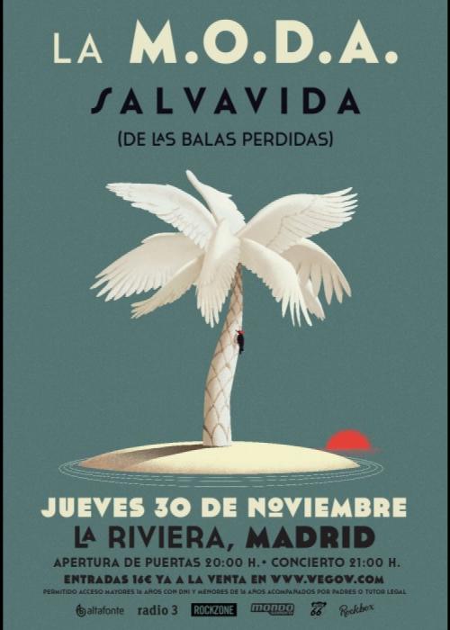 Cartel de Concierto de La M.O.D.A. en Madrid