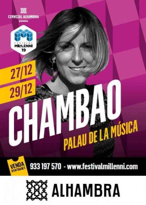 Cartel de Concierto de Chambao en Barcelona