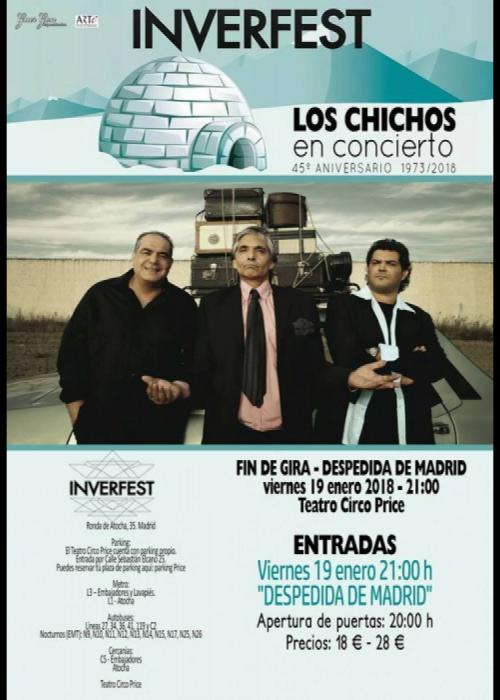Cartel de Concierto de Los Chichos en Madrid