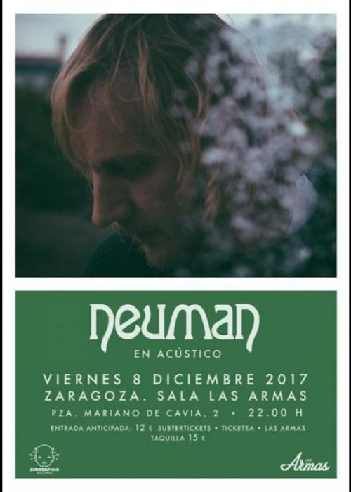 Cartel de Concierto de Neuman en Zaragoza