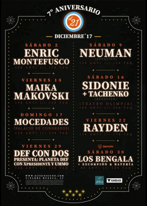 Cartel de Concierto de Neuman en Huesca