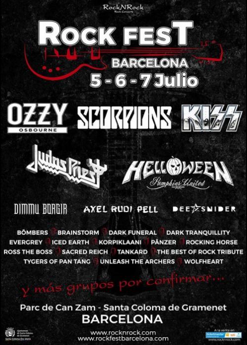 Cartel de Rock Fest BCN 2018