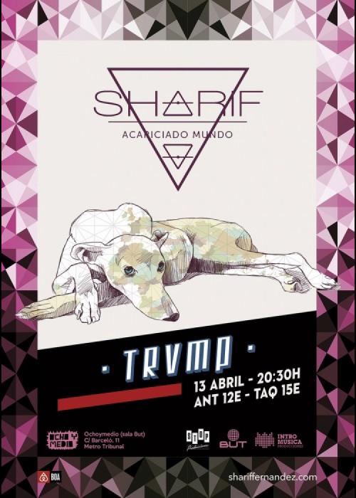 Cartel de Concierto de Sharif en Madrid