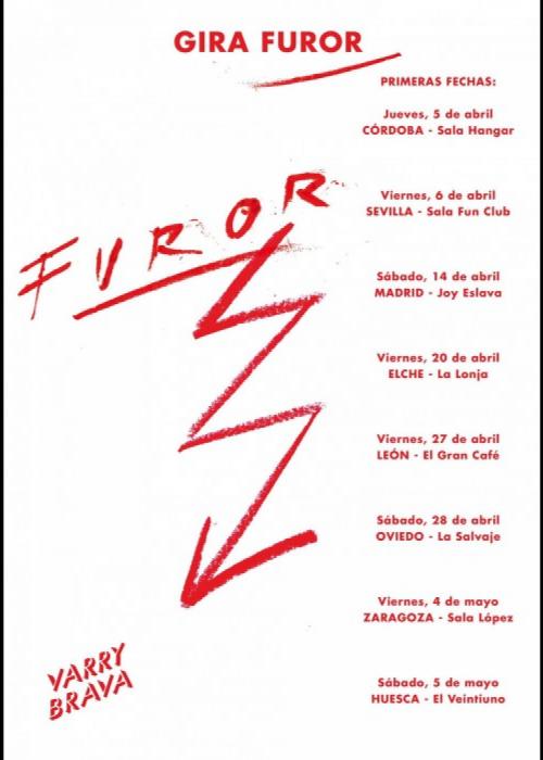 Cartel de Concierto de Varry Brava en Huesca