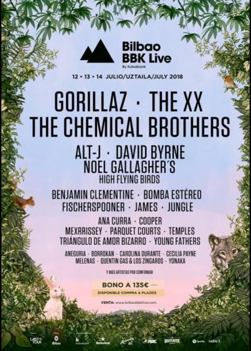 Cartel de BBK Live 2018