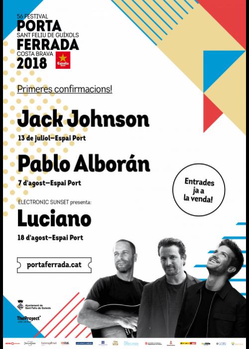 Cartel de Concierto de Pablo Alborán en Sant Feliu de Guíxols