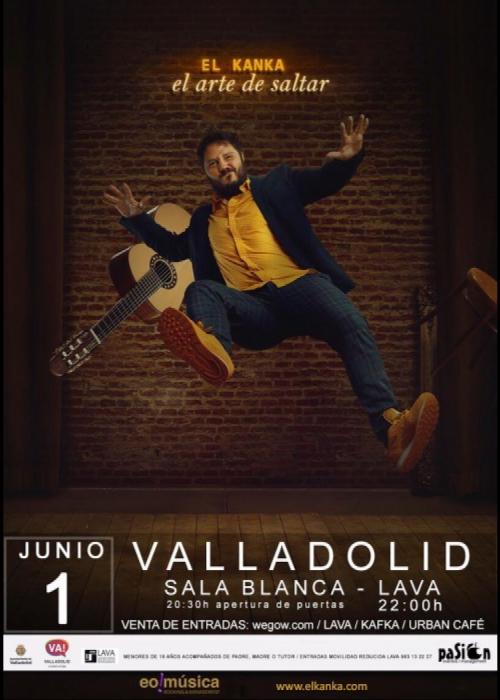 Cartel de Concierto de El Kanka en Valladolid