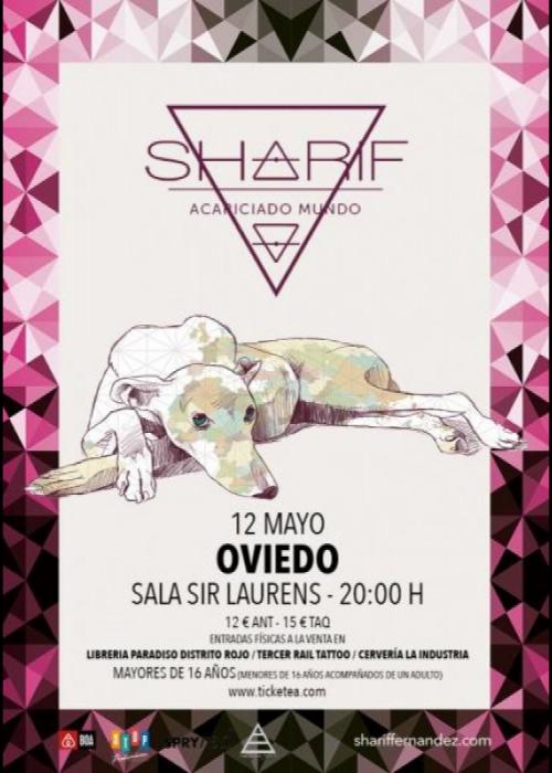 Cartel de Concierto de Sharif en Oviedo