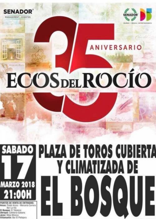 Cartel de Concierto de Ecos del Rocío en El Bosque