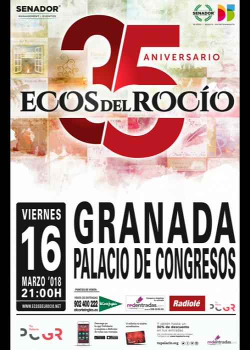 Cartel de Concierto de Ecos del Rocío en Granada