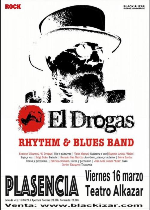 Cartel de Concierto de El Drogas en Plasencia
